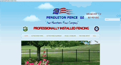 Desktop Screenshot of pendletonfence.com